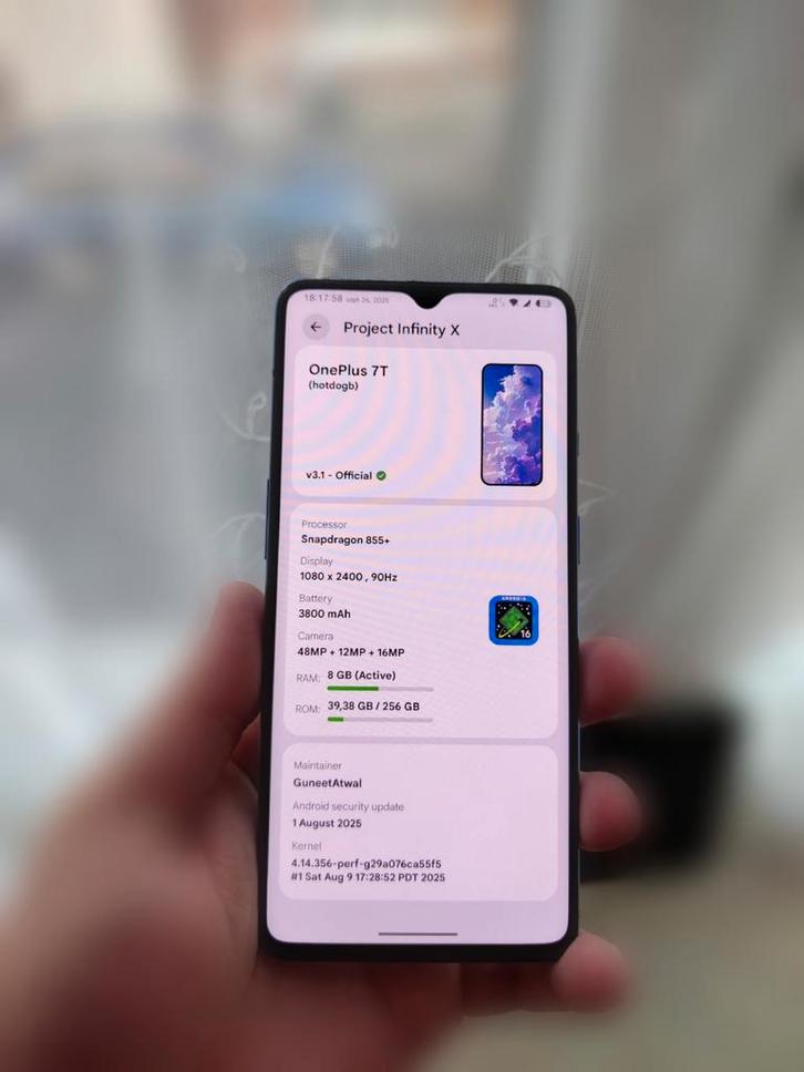 OnePlus 7T • 8/256 Go, Telecommunicatie, Mobiele telefoons | Toebehoren en Onderdelen, Ophalen of Verzenden