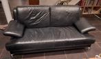 Zwarte lederen salon - heel goed onderhouden!, Ophalen, Gebruikt, Modern hip vintage, Leer
