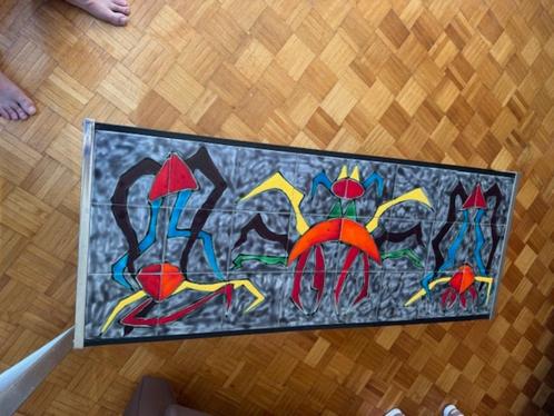 Unieke salontafel met keramische tegelbekleding, Huis en Inrichting, Tafels | Salontafels, Zo goed als nieuw, Minder dan 50 cm