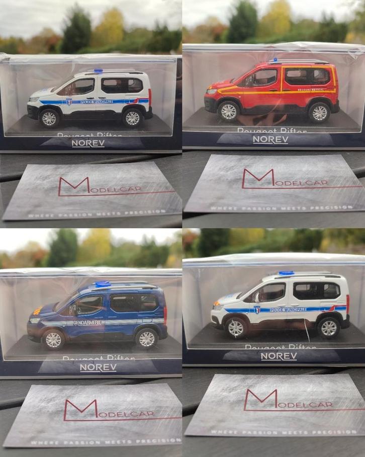 Peugeot Rifter 1/43 Noorwegen, Hobby en Vrije tijd, Modelauto's | 1:43, Zo goed als nieuw, Auto, Norev, Ophalen of Verzenden