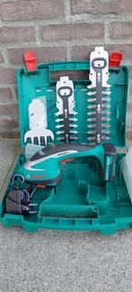 Bosch buxusschaar draadloos met accu - Met 3 messen, Tuin en Terras, Ophalen, Zo goed als nieuw, Accu, Bosch