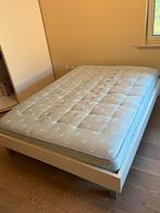 Bed + lattenbodem + matras, Huis en Inrichting, Slaapkamer | Matrassen en Bedbodems, Ophalen, Gebruikt, 140 cm, Twijfelaar