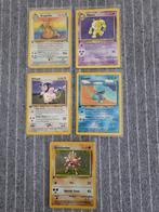 Pokémon 5 kaarten 1e editie NL/EN, Ophalen of Verzenden