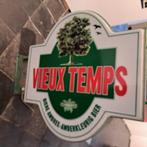 Lichtreclame Bier VIEUX TEMPS Tweezijdig - Perfecte staa, Ophalen, Zo goed als nieuw, Reclamebord, Plaat of Schild, Overige merken