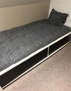 Ikea eenpersoonsbed met opberglades, Ophalen, Eenpersoons, Wit, 200 cm