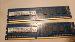 Twee maal 4GB DDR3 RAM-geheugen voor desktop pc, Computers en Software, RAM geheugen, Ophalen of Verzenden, Zo goed als nieuw