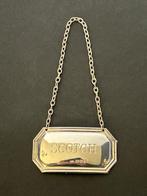 Engels zilver English sterling silver decanter karaf label, Enlèvement ou Envoi, Argent