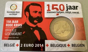 2 euro munt - 150 jaar Rode Kruis 2014 beschikbaar voor biedingen
