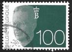 1 Postzegel België 1992 Koning Boudewijn, Koninklijk huis, Frankeerzegel, Ophalen of Verzenden, Gestempeld