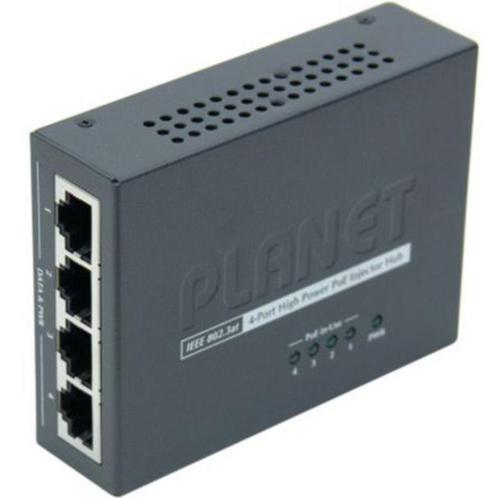 Planet HPOE-460 4-poort Gigabit High power - injector HUB, Computers en Software, Netwerk switches, Gebruikt, Ophalen