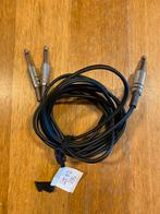 Câble Jack stereo/double Jack mono 295 cm (Lot Nr 2), Musique & Instruments, Utilisé, Enlèvement ou Envoi