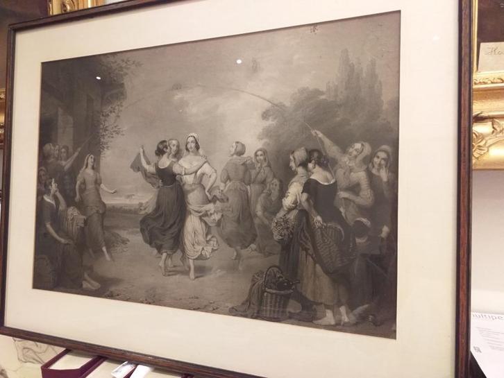 schilderij, Antiek en Kunst, Kunst | Schilderijen | Klassiek, Ophalen of Verzenden