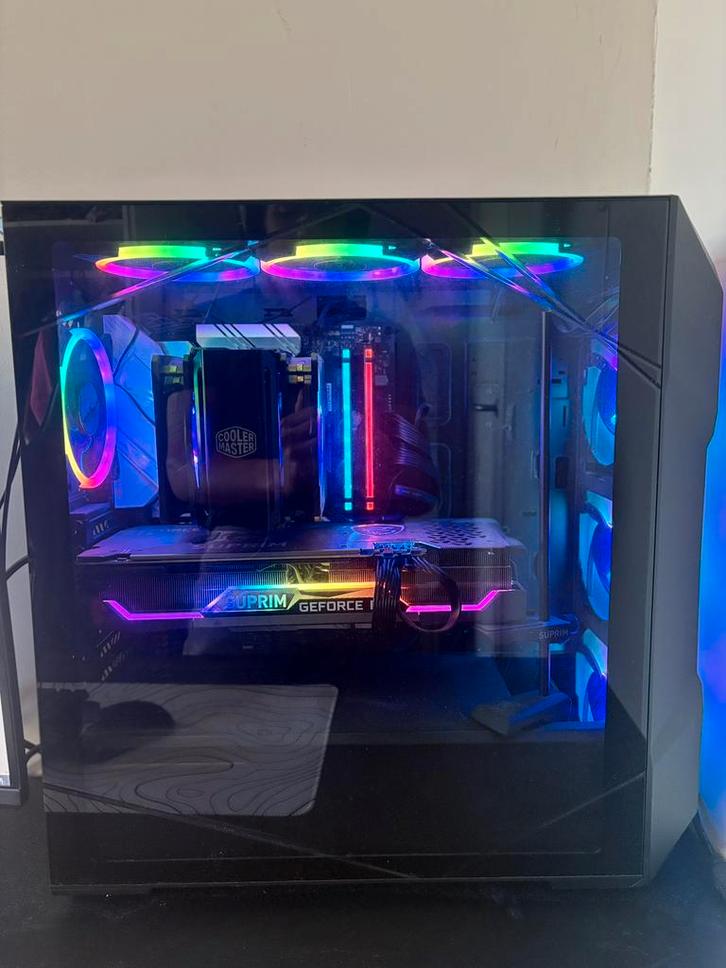 Gaming pc (SUPRIM VIDEOKAART), Computers en Software, Desktop Pc's, Zo goed als nieuw, SSD, 8 GB, Gaming, Ophalen