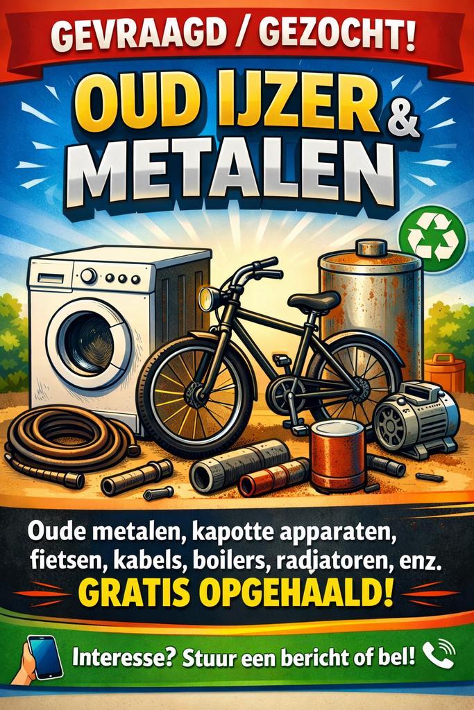 GEVRAAGD / GEZOCHT: OUD IJZER & METALEN, Auto diversen, Auto-accessoires, Gebruikt, Ophalen