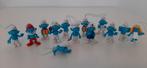 13 kleine smurfjes met koordje, Ophalen, Zo goed als nieuw