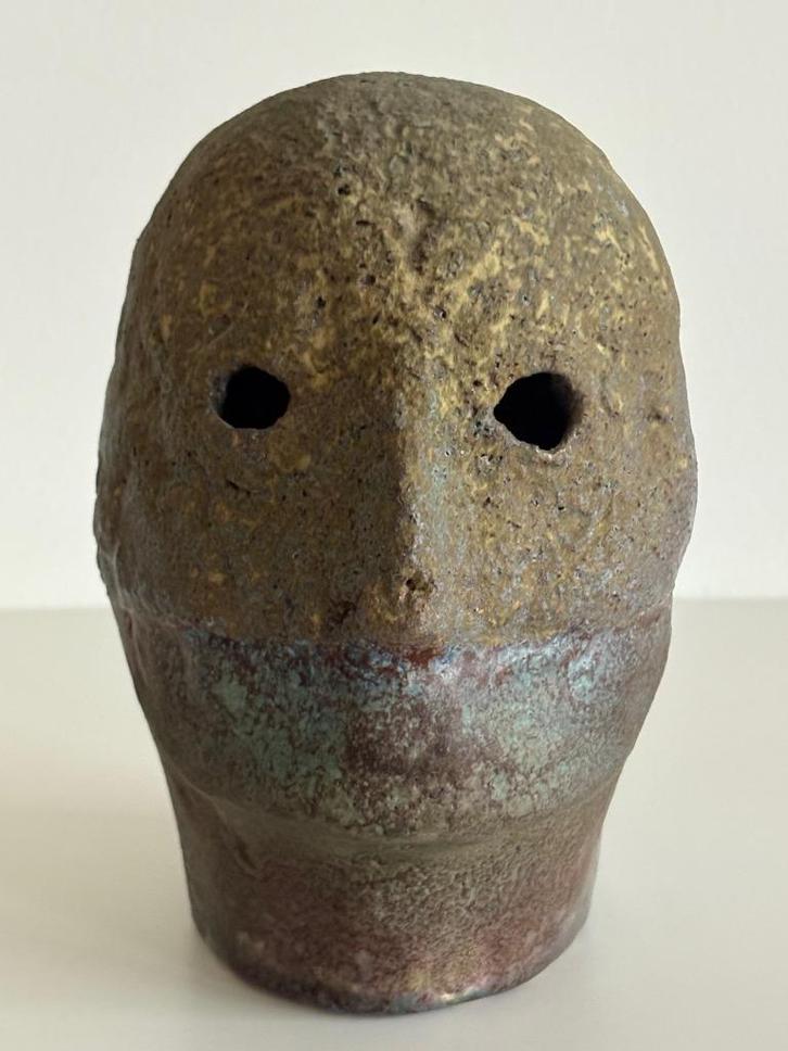 Carmen DIONYSE - Blauw Hoofd, Antiquités & Art, Art | Sculptures & Bois, Enlèvement