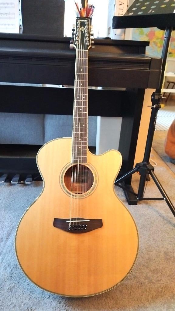 12 string Yamaha CPX 700 II-12 NT Natural + delux gigbag, Muziek en Instrumenten, Snaarinstrumenten | Gitaren | Akoestisch, Zo goed als nieuw