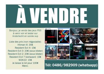 Jeux Ps5 à vendre beschikbaar voor biedingen