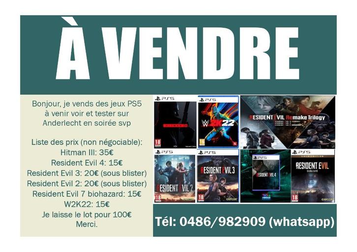 Jeux Ps5 à vendre, Games en Spelcomputers, Games | Sony PlayStation 5, Zo goed als nieuw, Ophalen