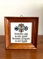 Perignem aardewerk tegel met spreuk, Antiek en Kunst, Ophalen of Verzenden