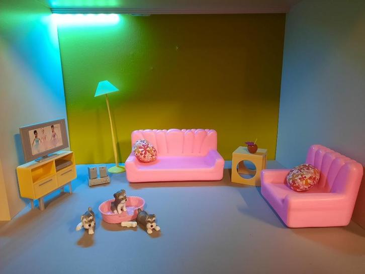 Diverse meubels voor Barbiehuis, Verzamelen, Poppenhuizen en Toebehoren, Gebruikt, Poppenhuis, Ophalen of Verzenden