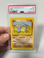 1999 POKEMON DUTCH #56 ONIX First 1ST EDITION 56/102 psa-8, Hobby en Vrije tijd, Verzamelkaartspellen | Pokémon, Ophalen of Verzenden