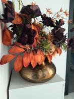 Toetervaas met zijden bloemen, Huis en Inrichting, Ophalen, Overige materialen, Overige kleuren, 50 tot 75 cm