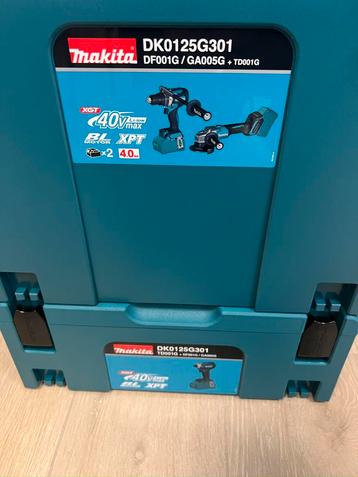 Nouveau set Makita 40v DK0125G301 disponible aux enchères