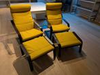 Ikea poang, Huis en Inrichting, Stoelen, Ophalen, Gebruikt, Twee, Zwart
