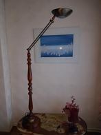 lampe de lecture haute en bois sur pied lampadaire, Maison & Meubles, Lampes | Lampadaires, Comme neuf, 150 à 200 cm, Enlèvement