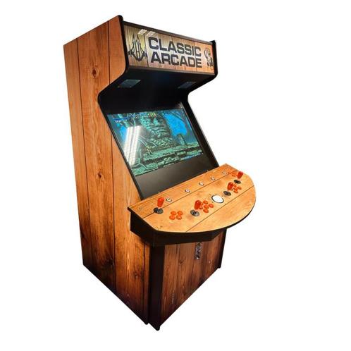 Arcade Kast 32 inch Fat 4 spelers houtlook (nieuw), Verzamelen, Automaten | Overige, Nieuw, Ophalen of Verzenden