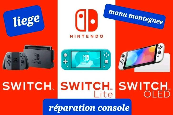 réparation console vidéo & manette (switch/ps4/ps5 )liège, Consoles de jeu & Jeux vidéo, Jeux | Nintendo Switch, Comme neuf, Enlèvement ou Envoi