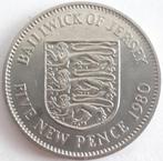 JERSEY: 5 NEW PENCE 1980 KM 32 UNC, Verzenden, Overige landen, Losse munt