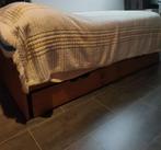 Un beau lit en bois avec tiroir du bas spacieux (1 personne), Maison & Meubles, Brun, 90 cm, Bois, Une personne