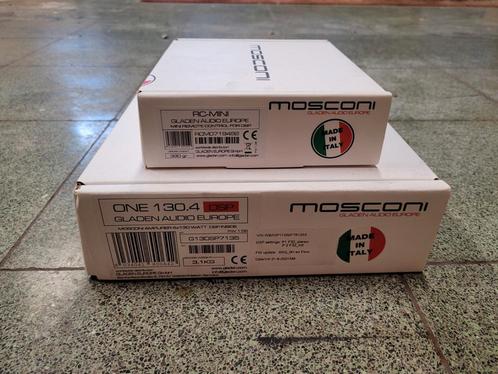 Mosconi one 130.4 DSP + controller, Autos : Divers, Haut-parleurs voiture, Neuf, Enlèvement ou Envoi