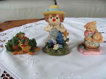 Lot 4 anciennes figurines, décorations Italienne, beschikbaar voor biedingen