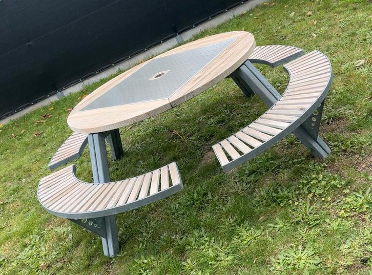 Extremis Gargantua, Jardin & Terrasse, Tables de jardin, Rond, Bois de teck, Enlèvement