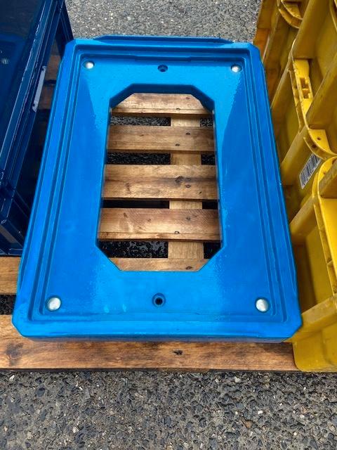 STAPELBAKKEN NESTBAAR MET KAR, Doe-het-zelf en Bouw, Kratten en Dozen, Gebruikt, Bak of Kist, Minder dan 50 cm, Minder dan 35 cm