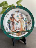 Vintage Egyptisch decoratief bord, Antiek en Kunst, Antiek | Porselein, Ophalen