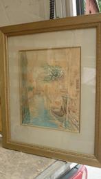 OUDE KADER MET AFBEELDING, Antiek en Kunst, Curiosa en Brocante, Ophalen of Verzenden