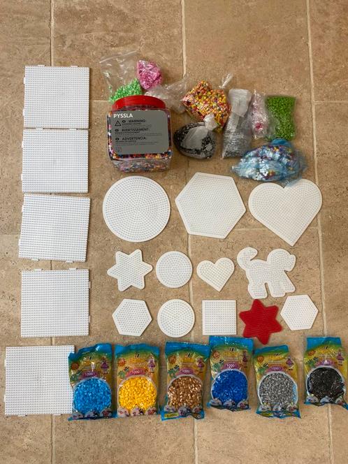 Set kralen en borden - Hama boards, Hobby en Vrije tijd, Kralen en Sieraden maken, Ophalen of Verzenden