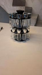 ensemble de 20 pots à épices et moulin de rangement pratique, Enlèvement, Utilisé