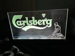 Carlsberg verlichting met zeemeermin, Verzamelen, Biermerken, Overige merken, Reclamebord, Plaat of Schild, Gebruikt, Ophalen
