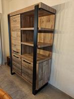 Barkast, Huis en Inrichting, Ophalen, Met deur(en), 100 tot 150 cm, Teakhout