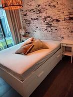 2 persoonsbed 160 met schuiven Ikea, Huis en Inrichting, Slaapkamer | Complete slaapkamers, Ophalen, Zo goed als nieuw