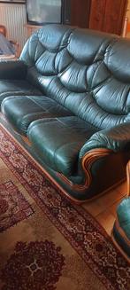 Zetel leer, Huis en Inrichting, Ophalen, Zo goed als nieuw, Leer