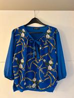 Julie Mode kobaltblauwe blouse met print, Kleding | Dames, Blouses en Tunieken, Julie Mode, Blauw, Maat 46/48 (XL) of groter, Ophalen of Verzenden