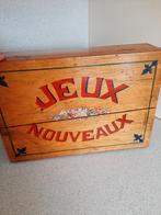 Antieke houten speldoos Jeux Nouveaux – 37 cm, Ophalen of Verzenden, Zo goed als nieuw