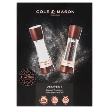 Cole & Mason Derwent Chesnut - Rose gold Peper en Zoutmolen  beschikbaar voor biedingen
