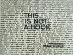 1971 Marc VERSTOCKT This is not a Book constructivisme geome, Ophalen of Verzenden